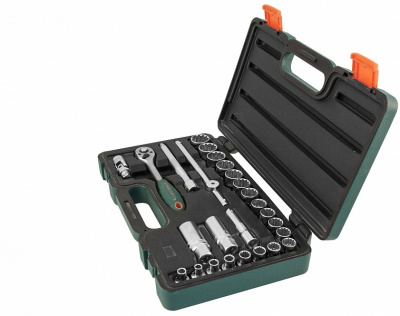 Набор головок торцевых Super Tech 3/8 DR, с аксессуарами, 26 предметов Jonnesway S68H3126S