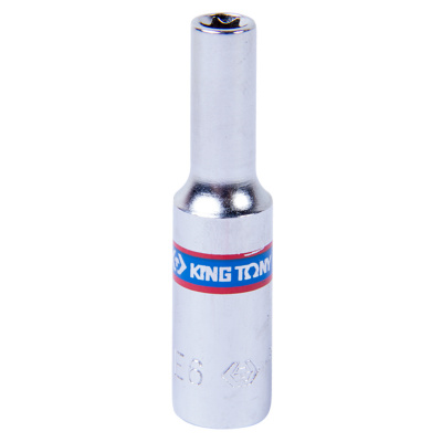 Головка торцевая Е-стандарт 1/4", E6, L = 50 мм 227506M King Tony