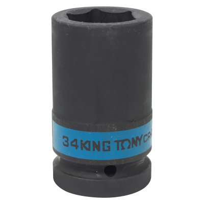 Головка торцевая ударная глубокая шестигранная 1", 34 мм 843534M King Tony