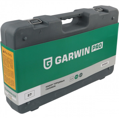 Набор торцевых головок 3/4" дюйм. и метр. 27 пр. (3/4"-2", 19-50 мм) GARWIN PRO 