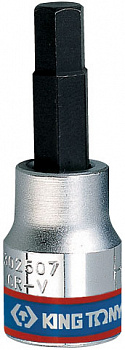 Насадка (бита) торцевая 3/8", HEX, 7 мм, L = 50 мм 302507 King Tony