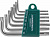 Комплект угловых ключей Torx Т10-Т40, S2 материал, 7 предметов Jonnesway H08M07S