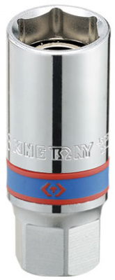 Головка свечная шестигранная 1/2", 21 мм, магнитный фиксатор 466521 King Tony