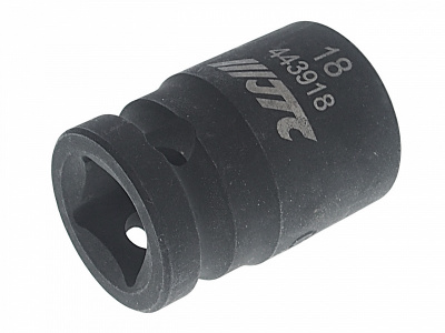Головка торцевая 1/2" 18мм 12-ти гранная ударная L=38мм JTC-443918