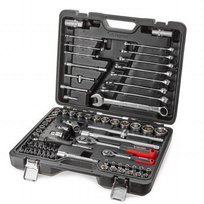 Набор ручных инструментов 1/2", 1/4" 82 предмета TECHNIC RUNTEC 