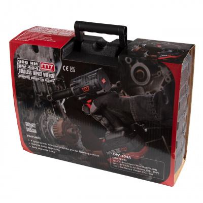 Гайковерт аккумуляторный ударный укороченный 1/2", 900 Нм, 18В MIGHTY SEVEN