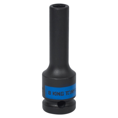 Головка торцевая ударная глубокая шестигранная 1/2", 8 мм 443508M King Tony