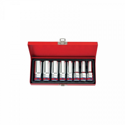 Набор глубоких торцевых головок 1/2", двенадцатигранные, 1/2"-15/16", 8 предметов 4208SR King Tony