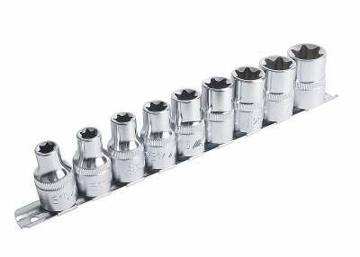 Набор головок торцевых 1/2 TORX Е10-Е24 9 предметов JTC-H409E