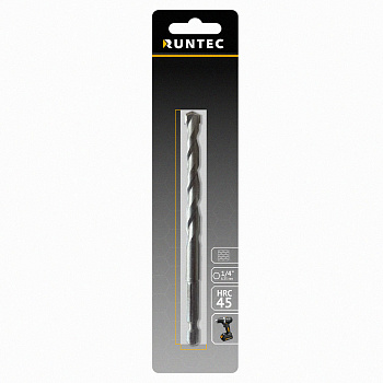 Сверло по бетону HRC45 5 x 90 мм HEX 1/4" RUNTEC