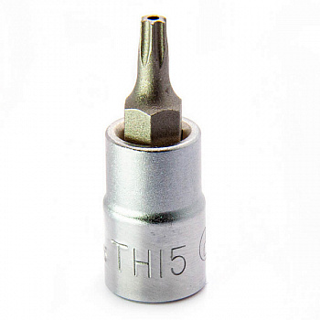 Торцевая головка со вставкой TORX с отверстием 1/4" ТH15 Hans