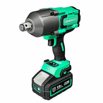 Гайковерт ударный аккумуляторный BL 18В 3/4", 1500 Нм GARWIN PRO