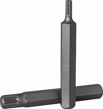 Бита 10 мм Spline, М10, 75 мм, S2 материал Jonnesway D10M75M10A