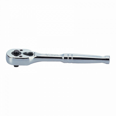 Трещотка 1/4", 140 мм, 24 зубца, флажковая с кнопкой 2761-55P King Tony