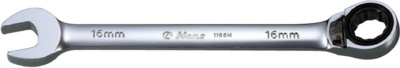 Ключ гаечный рожковый с реверсивным храповиком 12 мм, Hans
