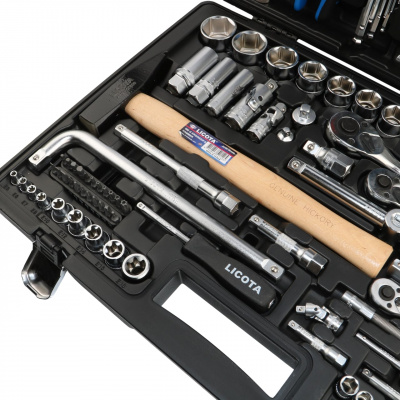 Набор инструмента 1/4", 3/8", 1/2", 131 предмет Licota  