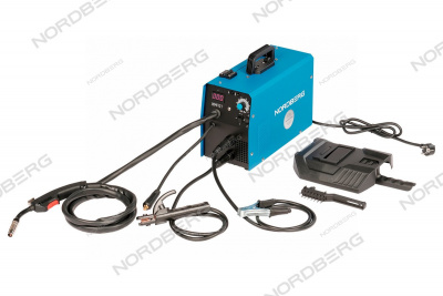 Аппарат сварочный инверторный MIG/TIG/MMA, 220V NORDBERG