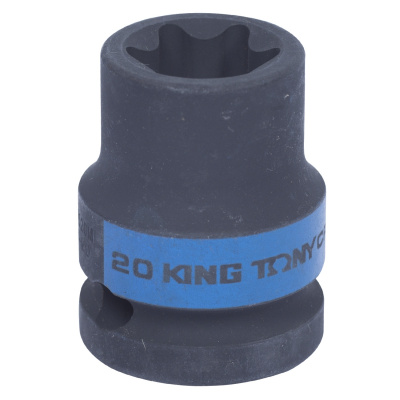 Головка торцевая ударная Е-стандарт 1/2", E20, L = 38 мм 457520M King Tony