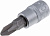 Торцевая головка с битой крестовой отвертки 1/4" PH3, СТАНКОИМПОРТ