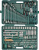 Набор инструмента универсальный 1/4", 1/2"DR, 128 предметов  S04H524128S Jonnesway