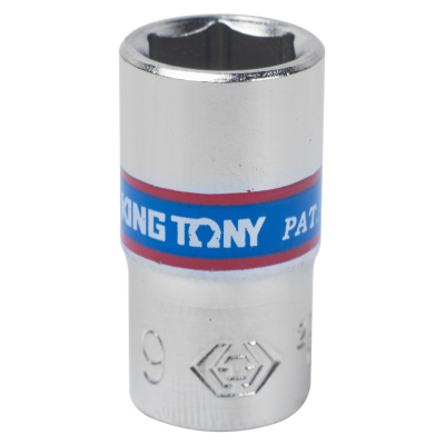 Головка торцевая стандартная шестигранная 1/4", 9 мм 233509M King Tony