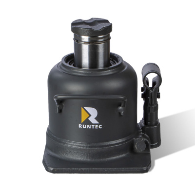 Домкрат бутылочный 20 т, 150-245 мм, двухштоковый,профессиональный RUNTEC