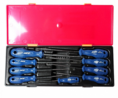 Набор отверток TORX TS8H-TS40H с отверстием (в кейсе) 9 предметов JTC-K7093