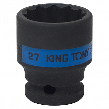 Головка торцевая ударная двенадцатигранная 1/2", 27 мм 453027M King Tony
