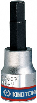 Насадка (бита) торцевая 3/8", HEX, 8 мм, L = 50 мм 302508 King Tony