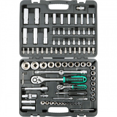 Набор ручных инструментов 1/4" и 1/2", 94 предмета GARWIN PRO