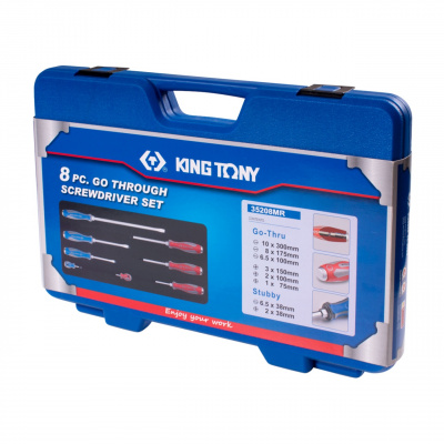 Набор отверток в кейсе, 8 предметов 35208MR KING TONY