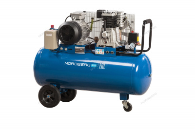 Компрессор поршневой с ременным приводом, объем 100 л 380 V  ECO NCE100/520 NORDBERG