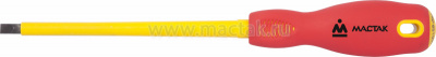 Отвертка шлицевая Slotted 4.0х100 мм, диэлектрическая, держатель 040-40100EH Мастак