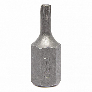 Бита короткая TORX на 10 мм T20, 30 мм HANS