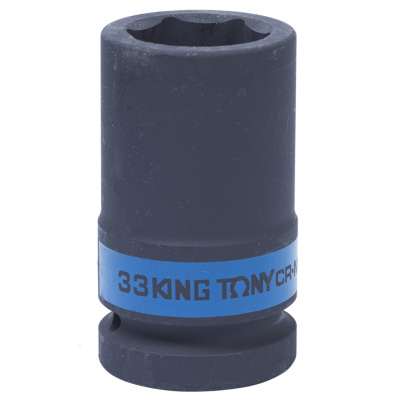 Головка торцевая ударная глубокая шестигранная 1", 33 мм 843533M King Tony