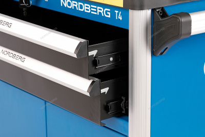 Тележка инструментальная, 2 выдвижных ящика, 2 полки с дверцами T4 NORDBERG