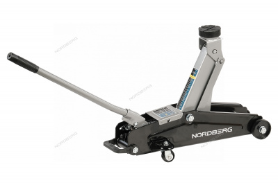Домкрат подкатной для автолюбителя 2т в кейсе, Н=135-385 мм NORDBERG