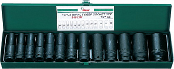 Набор длинных ударных торцевых головок 1/2" Hans, 84613M
