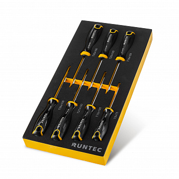 Набор отверток  S2 TORX в ложементе EVA, 7 предметов RUNTEC