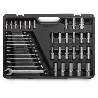 Набор ручных инструментов 1/2", 3/8",1/4" 216 предметов TECHNIC RUNTEC