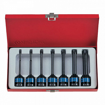 Набор ударных торцевых насадок 1/2", TORX, Т25-Т60 мм, L = 100 мм, 7 предметов 4467PP King Tony
