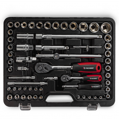 Набор ручных инструментов  1/2", 1/4" 108 предметов TECHNIC RUNTEC 