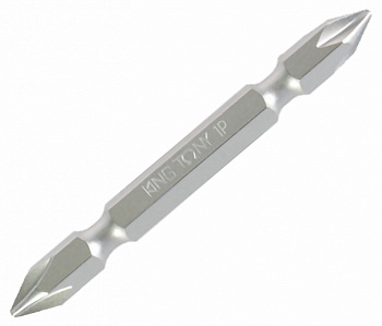 Вставка (бита) торцевая 1/4", Phillips, PH1, L = 45 мм, двухсторонняя, для шуруповерта KING TONY 134501P