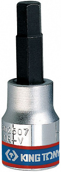 Насадка (бита) торцевая 3/8", HEX, 10 мм, L = 50 мм 302510 King Tony
