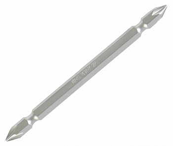 Вставка (бита) торцевая 1/4", Phillips, PH2, L = 110 мм, двухсторонняя, для шуруповерта KING TONY 131102P