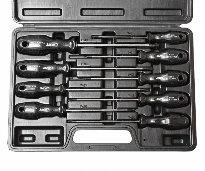 Набор отверток TORX T8-T40 в кейсе 9 предметов JTC-3301