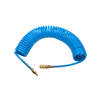 Шланг полиуретан (PU) 10*6, витой, 10 м, синий, БРС в комплекте GARWIN PRO