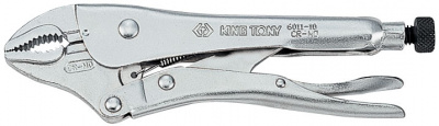 Зажим с фиксатором 250 мм, с закругленными губками 6011-10R King Tony
