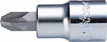 Торцевая головка короткая 1/4" PZ2, Hans