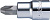 Торцевая головка короткая 1/4" PZ2, Hans